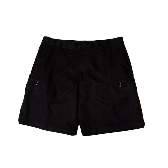 IZOD GOLF Men’s 38 Black Cargo Golf Shorts Polyester - Picture 1 of 7